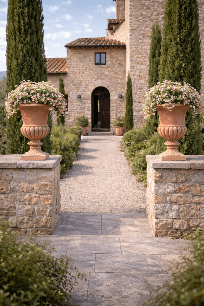 Preview: Vase Médicis classique en terre cuite d’Impruneta – élégance toscane intemporelle